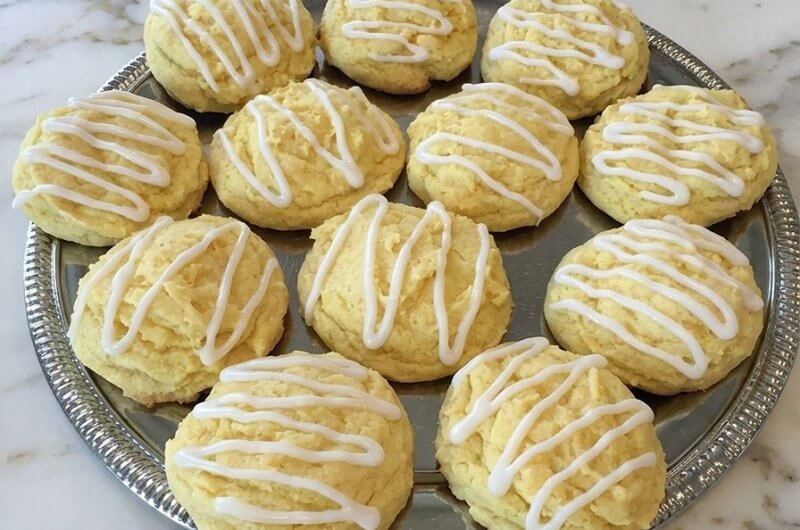Easy Lemon Cake Mix Cookies with Lemon Icing