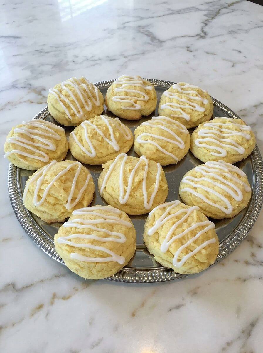 Easy Lemon Cake Mix Cookies with Lemon Icing