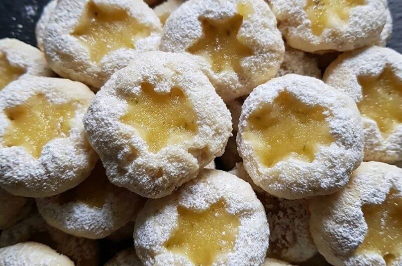 Apricot Cream Cheese Thumbprint Cookies