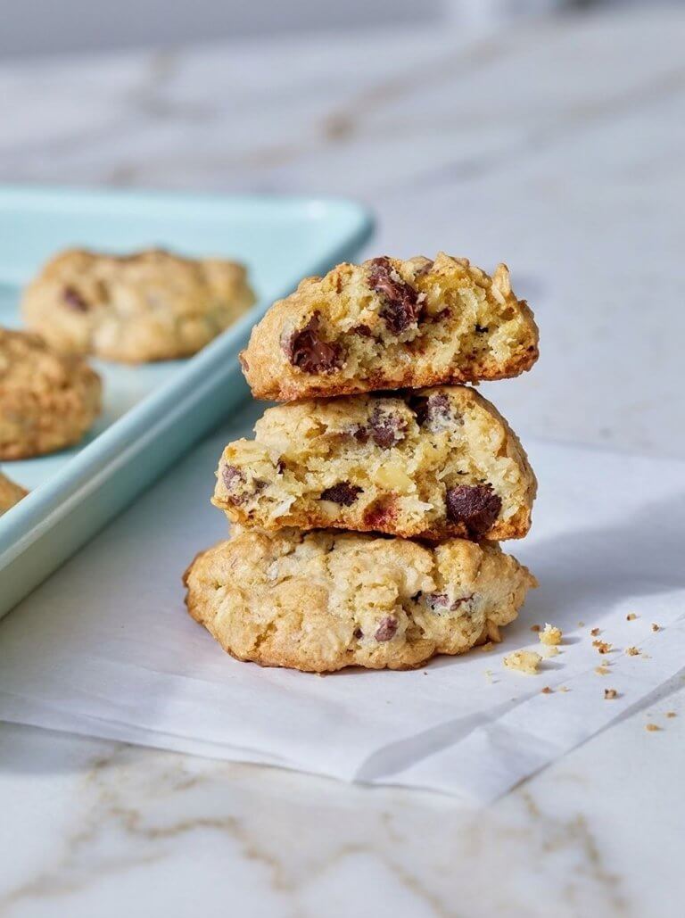 Chewy Oatmeal Chocolate Chip Coconut Cookies
