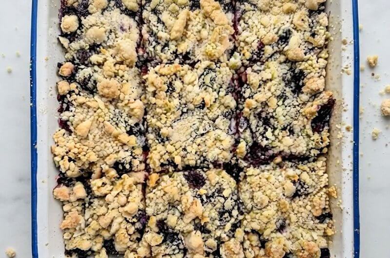 The Best Blueberry Crumb Bars