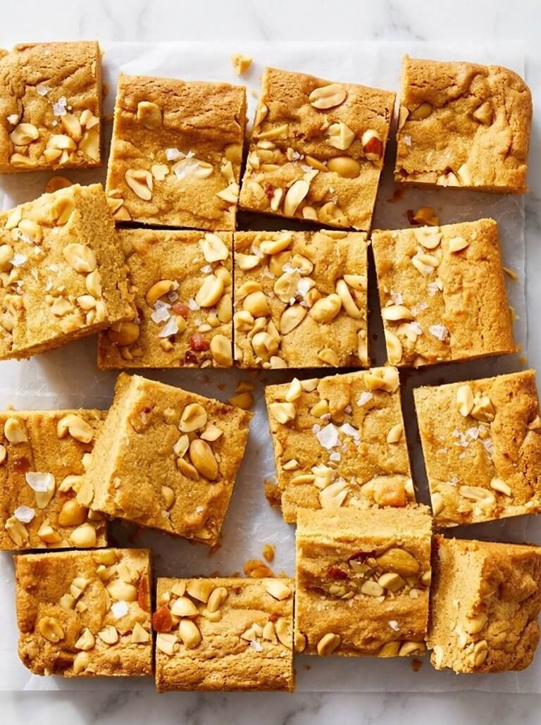 Chewy Peanut Butter Brownies