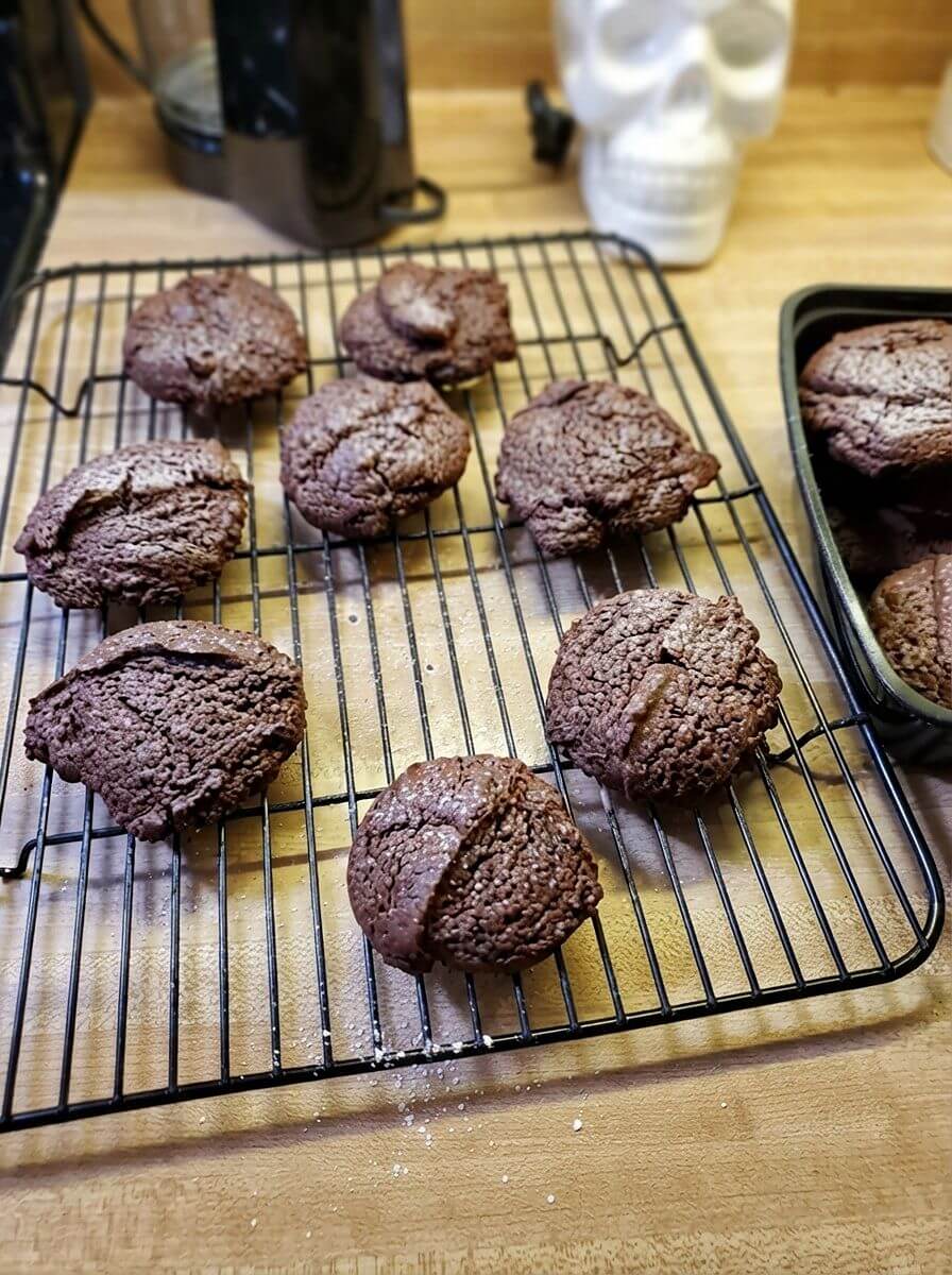 Fudgy Brownie Chocolate Walnut Cookies