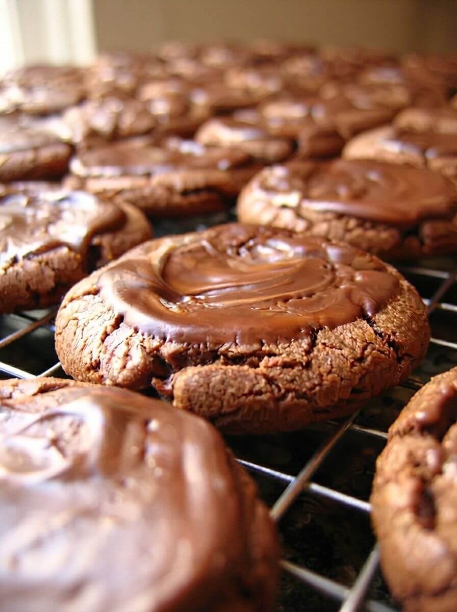 Chocolate Mint Candy Cookies