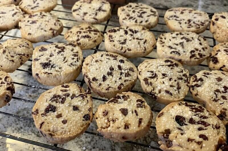 Citrus Cranberry Shortbread Cookies
