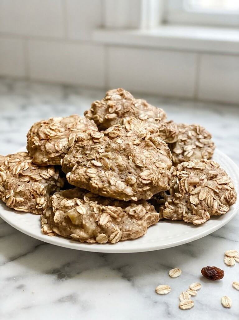 Clean Banana Oat Cookies