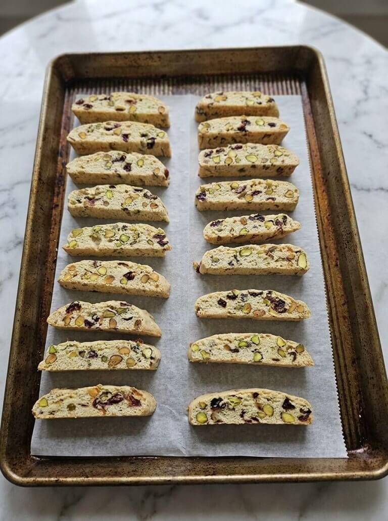 Cranberry Pistachio Biscotti