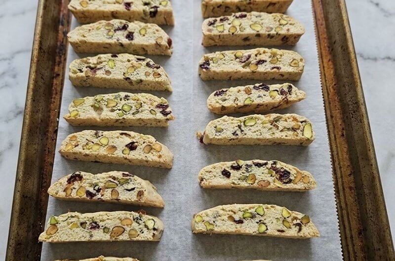 Cranberry Pistachio Biscotti
