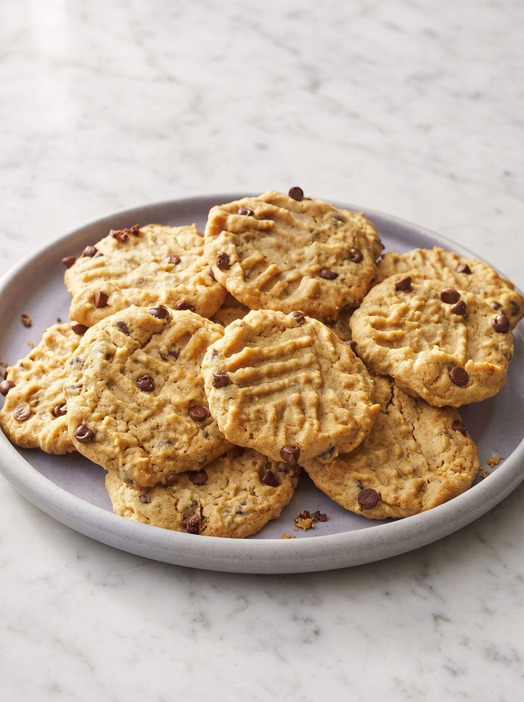 Easy Peanut Butter Chocolate Chip Cookies