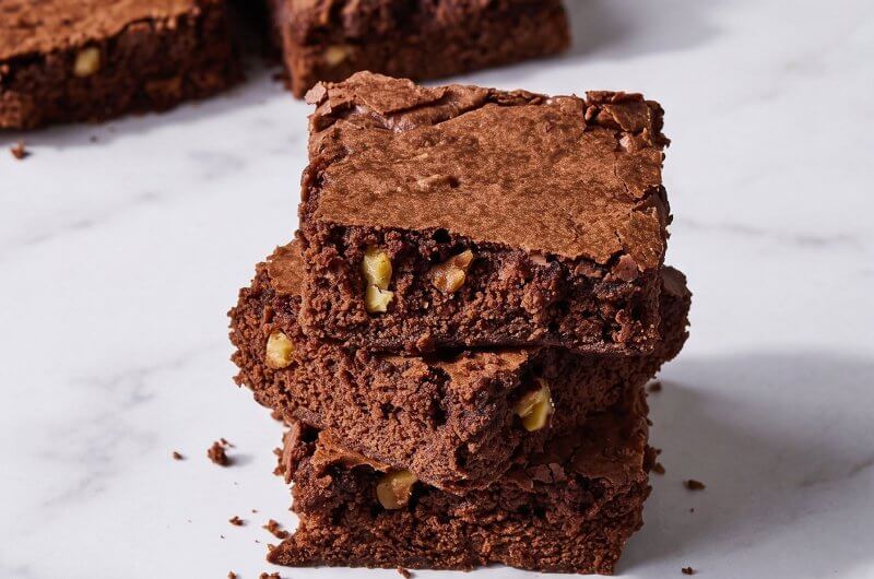 Egg-Free Chocolate Walnut Brownies