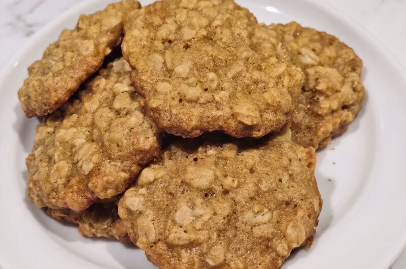 The Best Chewy Oatmeal Walnut Cookies