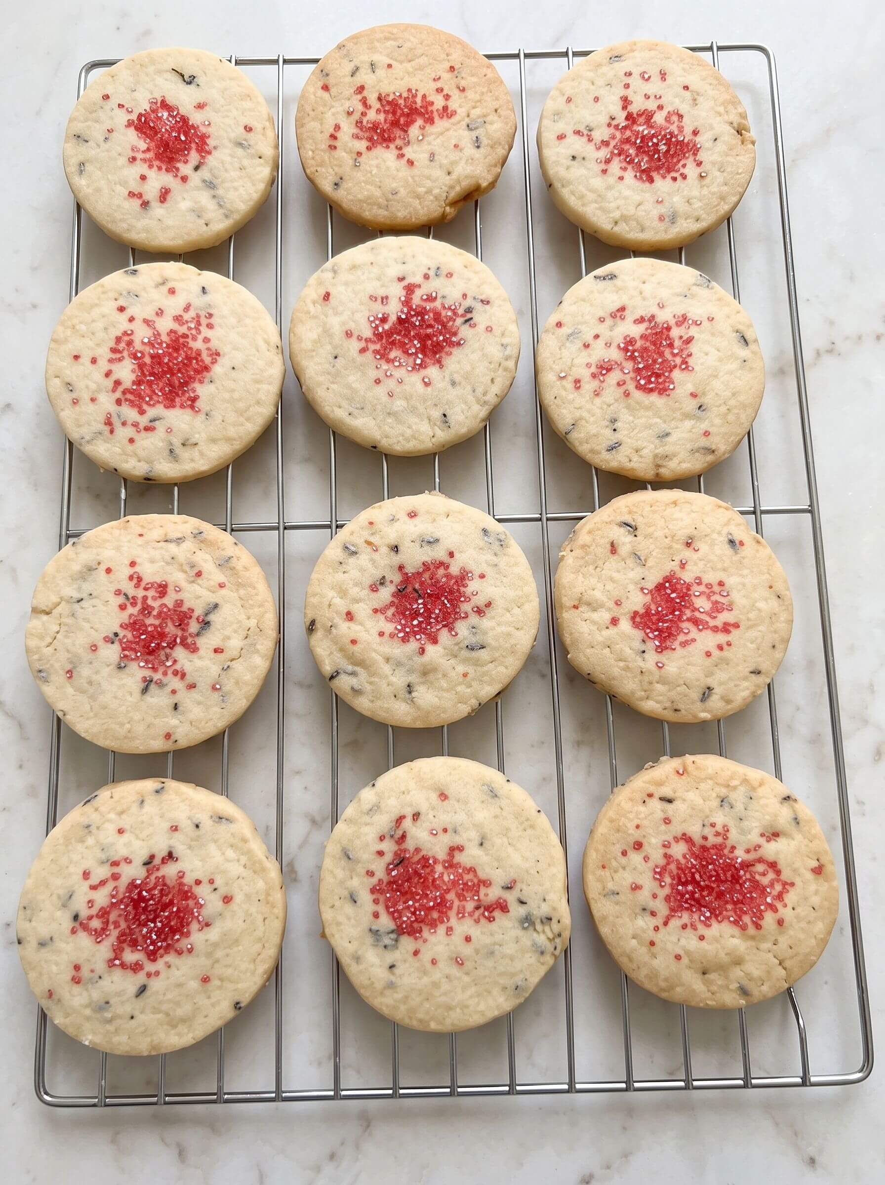Lavender Shortbread Cookies