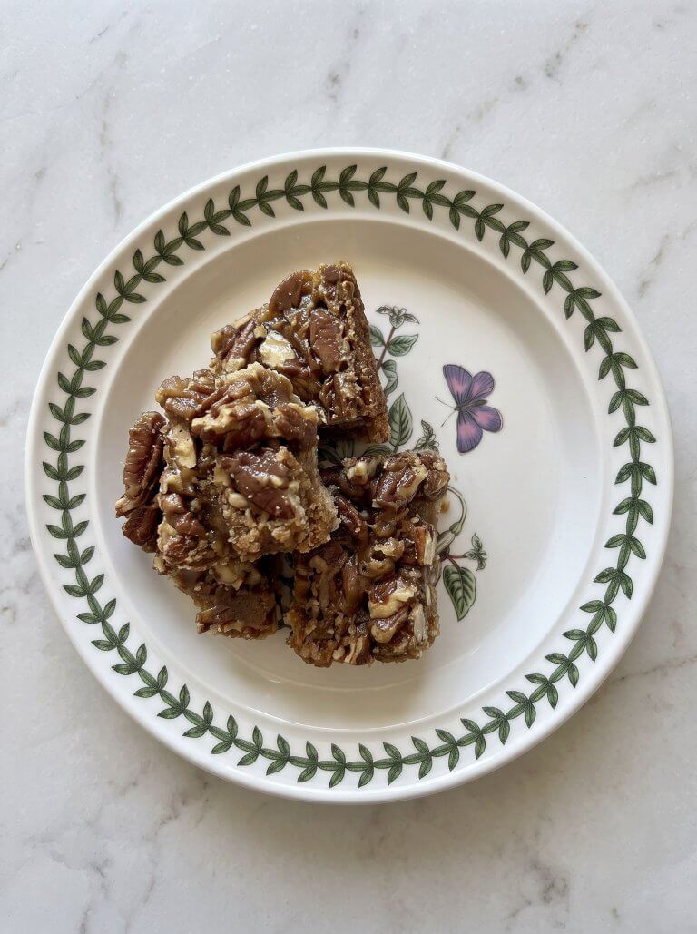 Buttery Maple Pecan Shortbread Squares