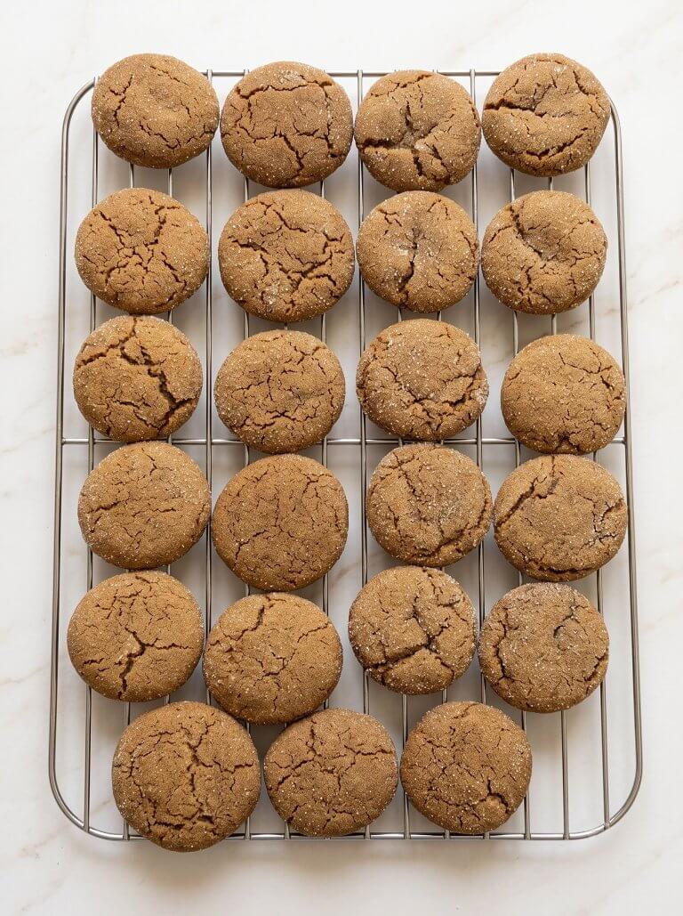 Soft and Chewy Molasses Cookies