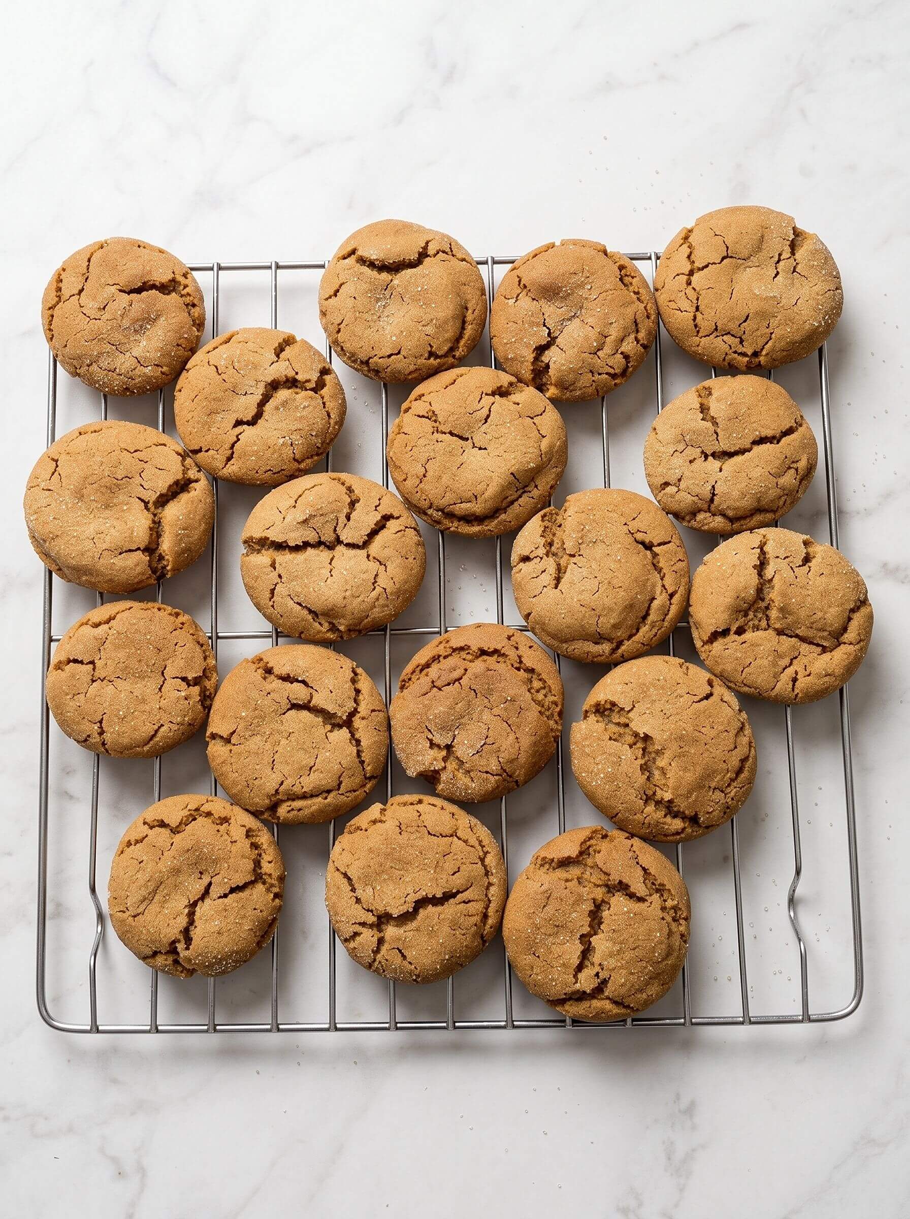 Molasses Crinkle Cookies
