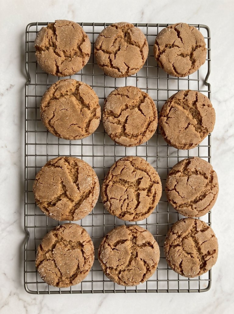 Chewy Molasses Sugar Cookies