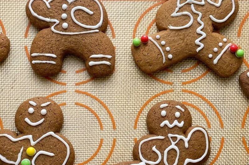 Orange-Kissed Gingerbread Boy Cookies