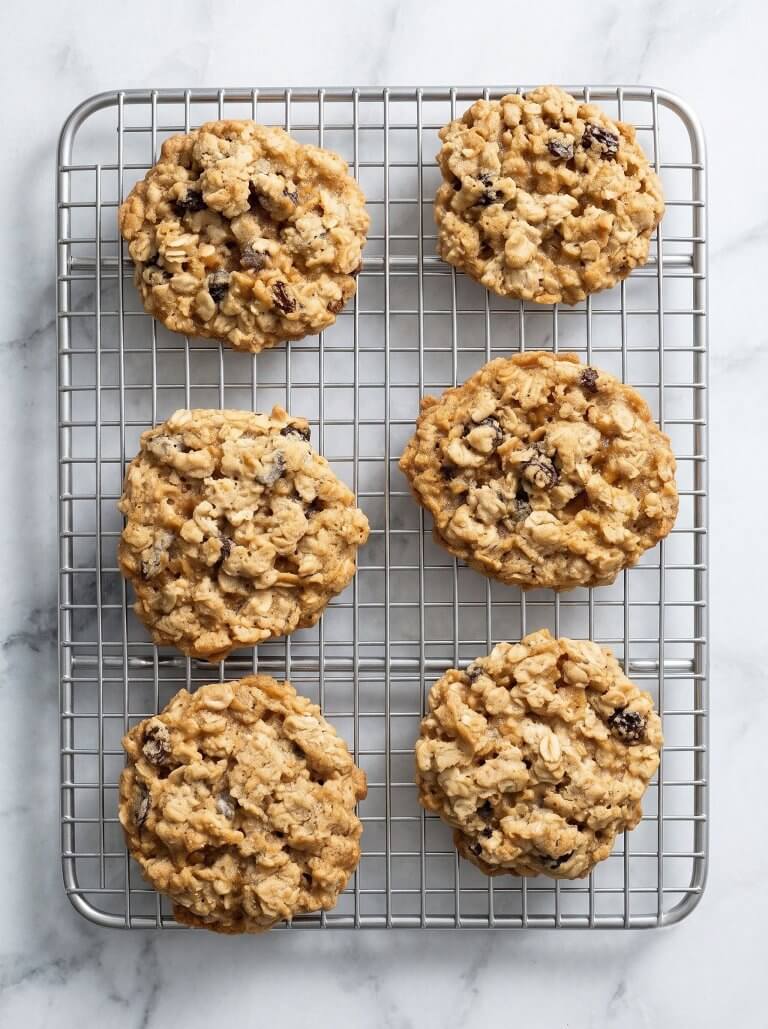 Soft & Chewy Oatmeal Raisin Cookies