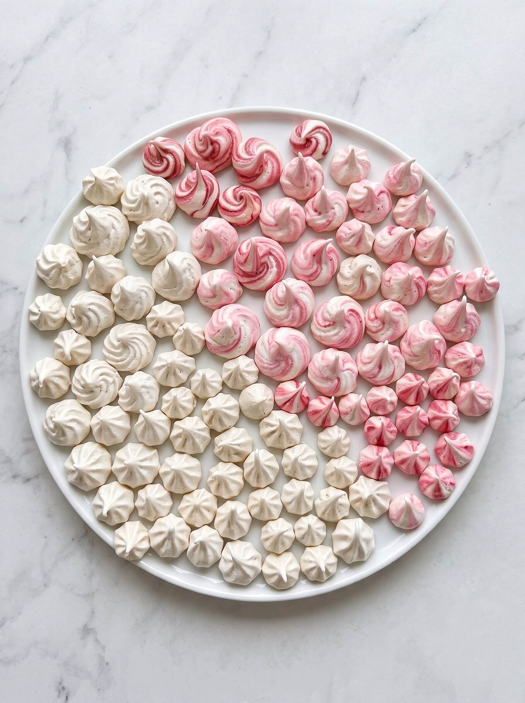 Easy Peppermint Meringue Cookies
