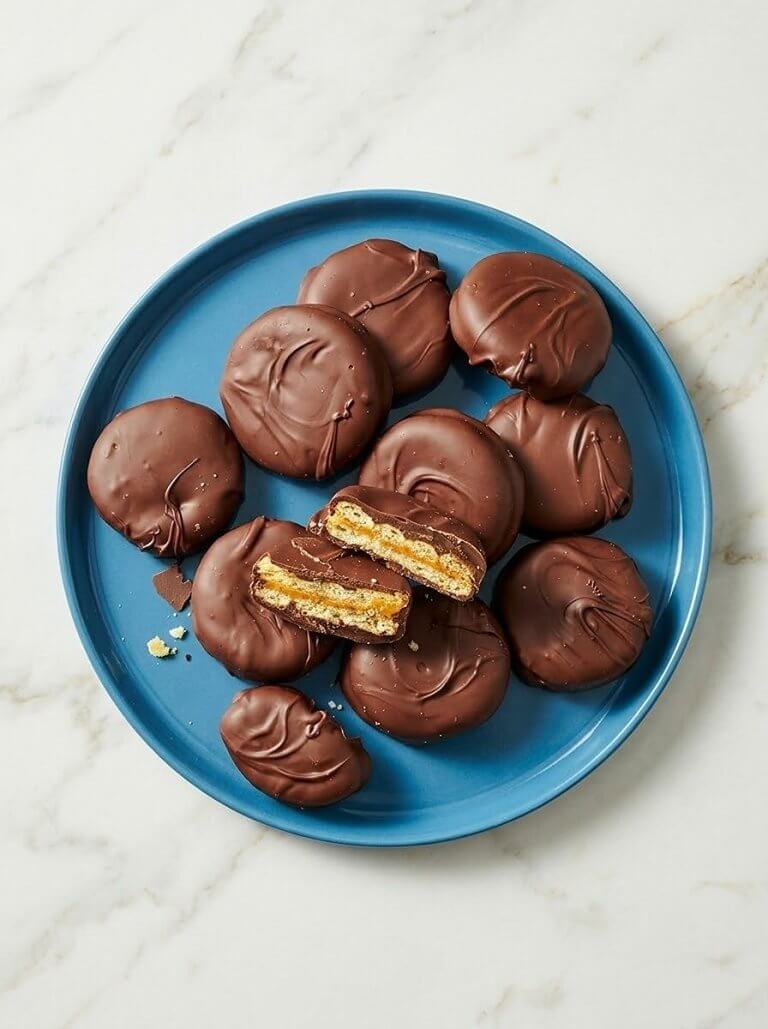 Chocolate Peanut Butter Ritz Cracker Cookies