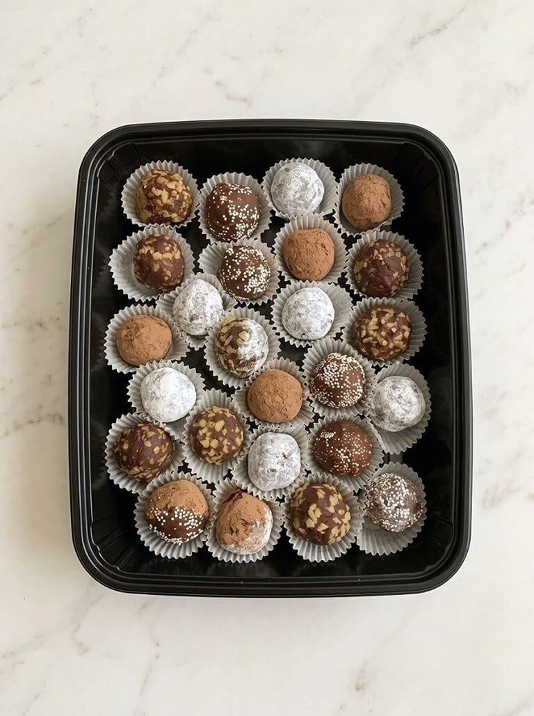 Rum or Bourbon Balls