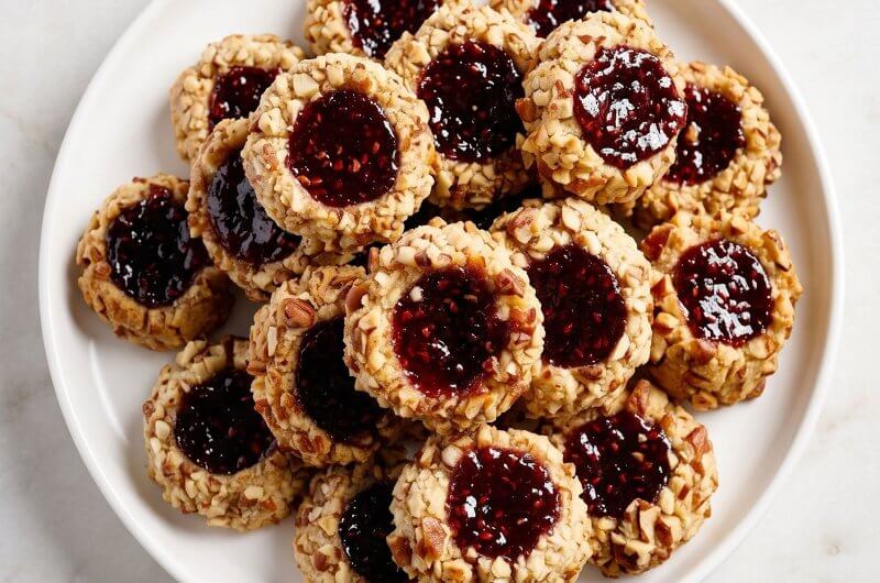 Classic Buttery Jam Thumbprint Cookies